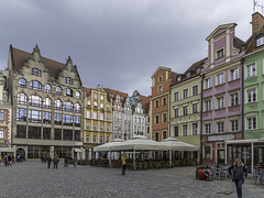 Wunderschöne Altstadthäuser am Markt von Wrocław