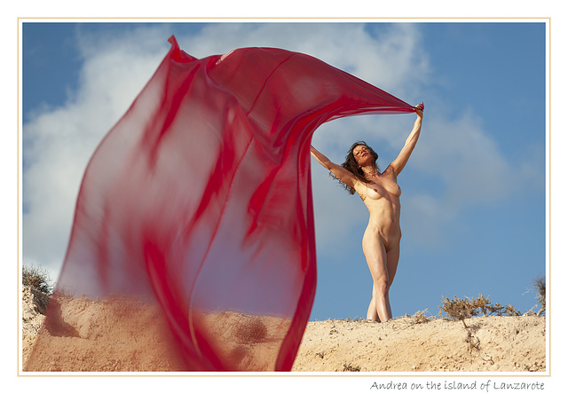 Play with the wind on the island of Lanzarote