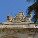 Malta, Valetta, British Emblem at Neptune's Courtyard of Grandmaster's Palace