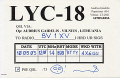 QSL LYC-18 (2003) (back)
