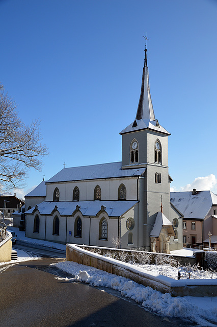 Alte Kirche St-Hubert in Le Noirmont