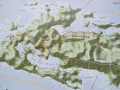 Carte du nord de Mljet.