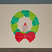 Christmas card -Wreath with bow