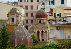 The domes and homes of down-town Cofu.