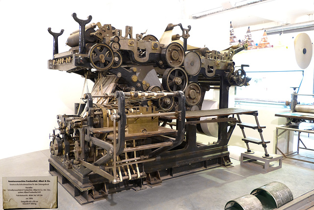 Rotationsdruckmaschine von 1896 (!)