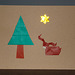 Christmas card - Reindeer with tree and star