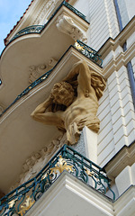 Balcony, Apartment Block, New Town, Prague