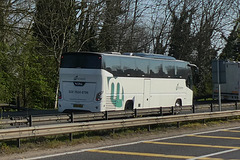 Mint Coaches YK15 OKJ on the A11 at Barton Mills - 21 Apr 2019 (P1000990)