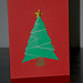 Christmas card - Tree with gold star