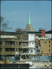 dreaming spire above the rubble