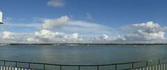 Shoreline panorama from the IOW ferry
