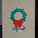 Christmas card - Wreath with silver bells