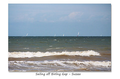 Sailing off Birling Gap - 22.7.2015