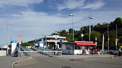 Schiffsanleger für Autofähren in Meersburg