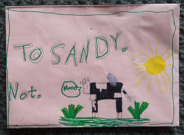 To Sandy. Not.