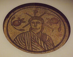 Christ Mosaic Roundel from Hinton St. Mary's in the British Museum, May 2014