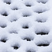 Garden table snow patterns