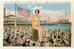Miss America on the Beach, Atlantic City, N.J., ca. 1920s