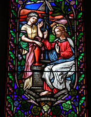 Stained Glass, Sharow Church, North Yorkshire