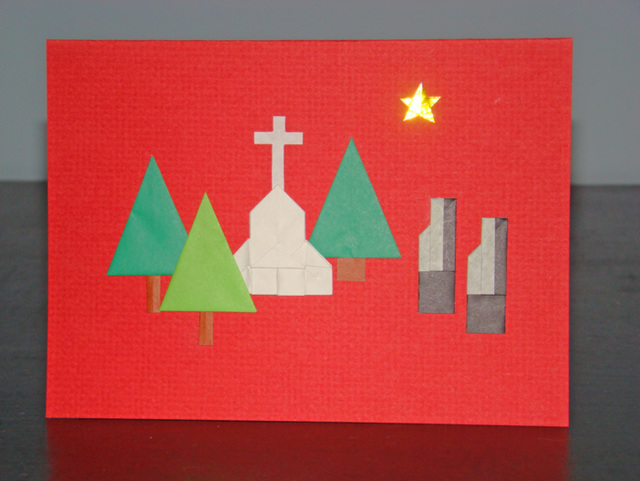 Christmas card - Church