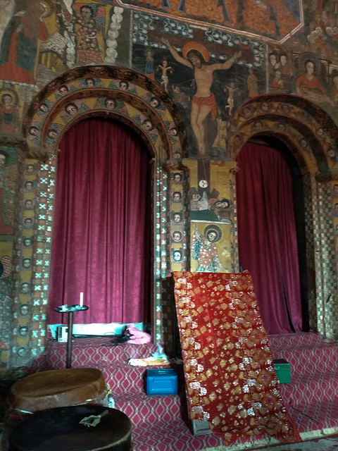 Church interior in Gondar