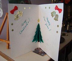 Christmas card - Pop-up tree