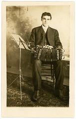 Young Man with a Bandonion