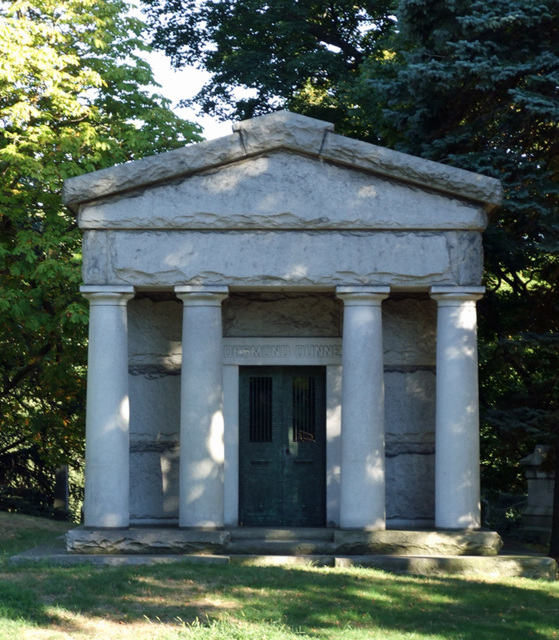 Desmond Dunne Mausoleum in Greenwood Cemetery, September 2010