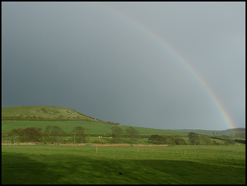 rainbow at Abbotsbury
