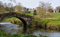 Ilam Hall from the River Manifold