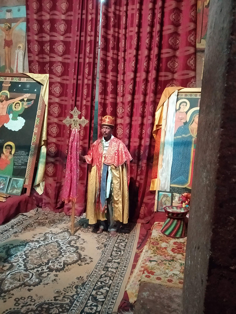 Church interior in Lalibela