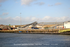 Aggregates conveyor East Quay Newhaven 2 11 2020