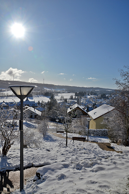 Le Noirmont im Jura als Winter-Wunderland