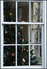 window at Christmas