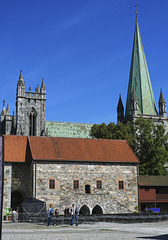 Trondheim, archbishop's palace and Nidaros Cathedral