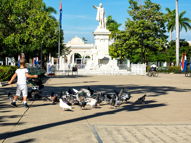 Cienfuegos, Marti Park with Statue of José Martí and City Hall, Cuba
