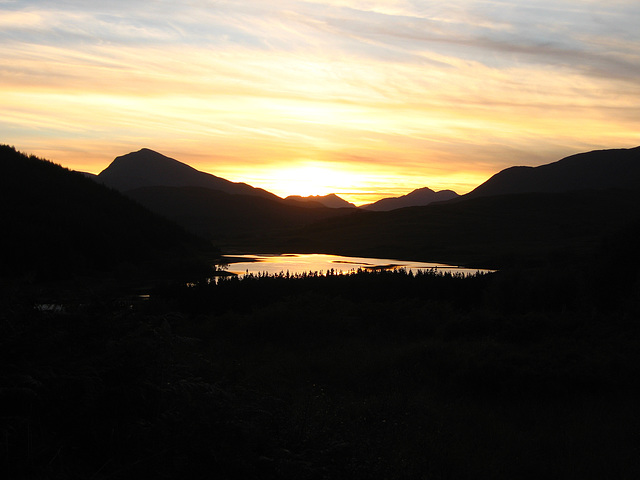 Loch Poulary Sunset, Glen Garry