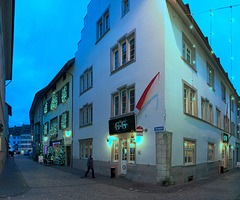 Ehemaliges Gasthaus Bergmann  an der Ecke Safrangasse Stadthausgasse