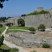 The Fortress of Rhodes, The West Wall with d'Amboise Gate and Tunnel to St. Anthony's Gate
