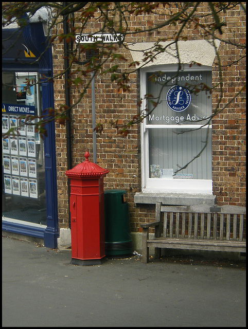 Victorian pillar box at Dorchester