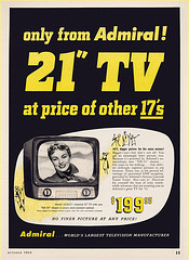 Admiral TV Ad, 1952
