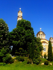 The domes of the Temple of Christ the Savior