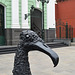 Lima, Sculpture of the Condor's Head in front of House of Peruvian Literature