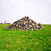 Cairn near the summit of Dent (scan from 1990)