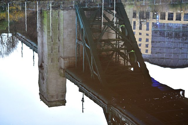 Tyne Bridge reflected 2