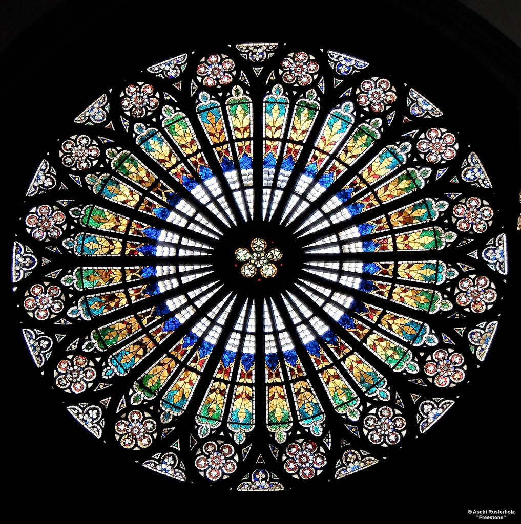 The Strasbourg Cathedral Lead Glass Window
