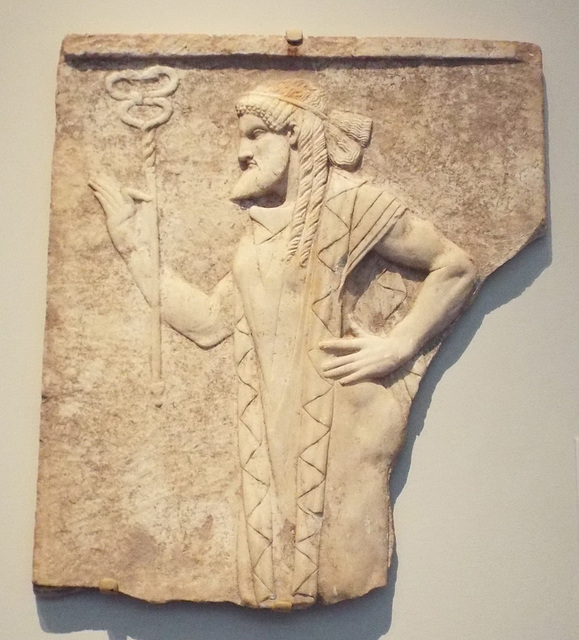 Marble Relief with Hermes in the Metropolitan Museum of Art, April 2017