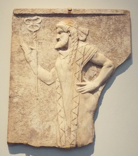 Marble Relief with Hermes in the Metropolitan Museum of Art, April 2017