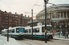 Manchester Metrolink 1020 and 1005 - 14 Jul 1992