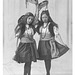 Marjory & Phyllis in Spanish dancers costumes for a 'Waifs & Strays' dance c 1915